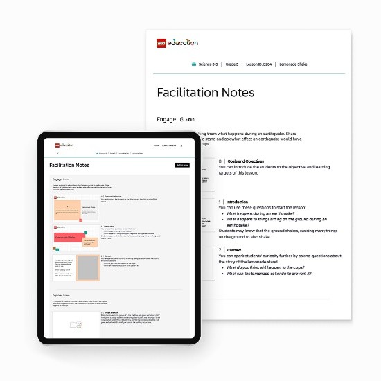 LEGO® Education Science Kit 3-5 - Facilitation Notes