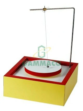 ตุ้มน้ำหนักเหนือแป้นหมุนวงกลม