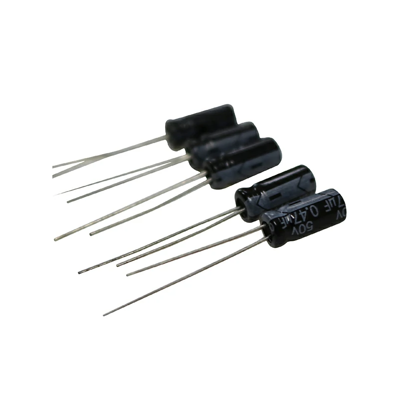 คาปาซิเตอร์ 0.47 ไมโครฟาหรัด 50 โวลท์ (5 ตัวต่อชุด) 