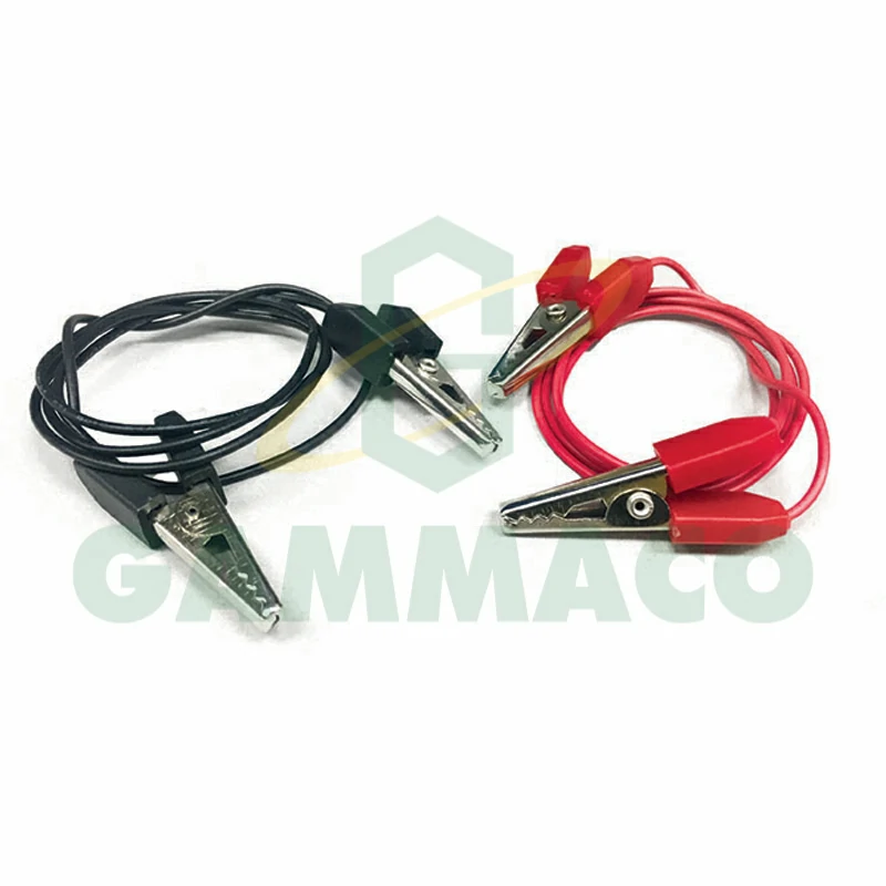 สายไฟพร้อมคลิบปากจระเข้ 2 ข้าง (Crocodile clips อย่างดี)