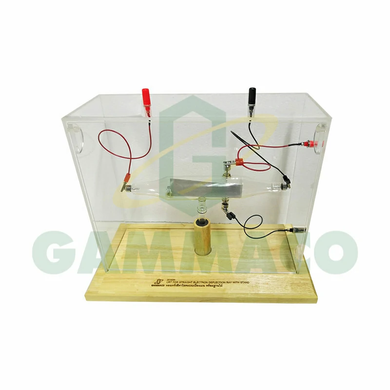 CRT for electrostatic deflection with stand