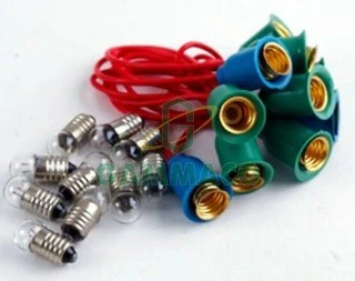 หลอดไฟ 2.5V. 0.3A. พร้อมขั้ว (10 อันต่อชุด) 
