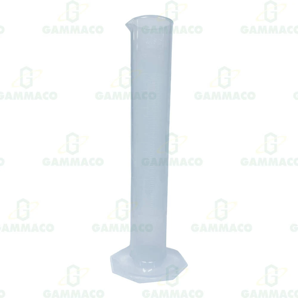 Plastic measuring cylinder 500 cc.