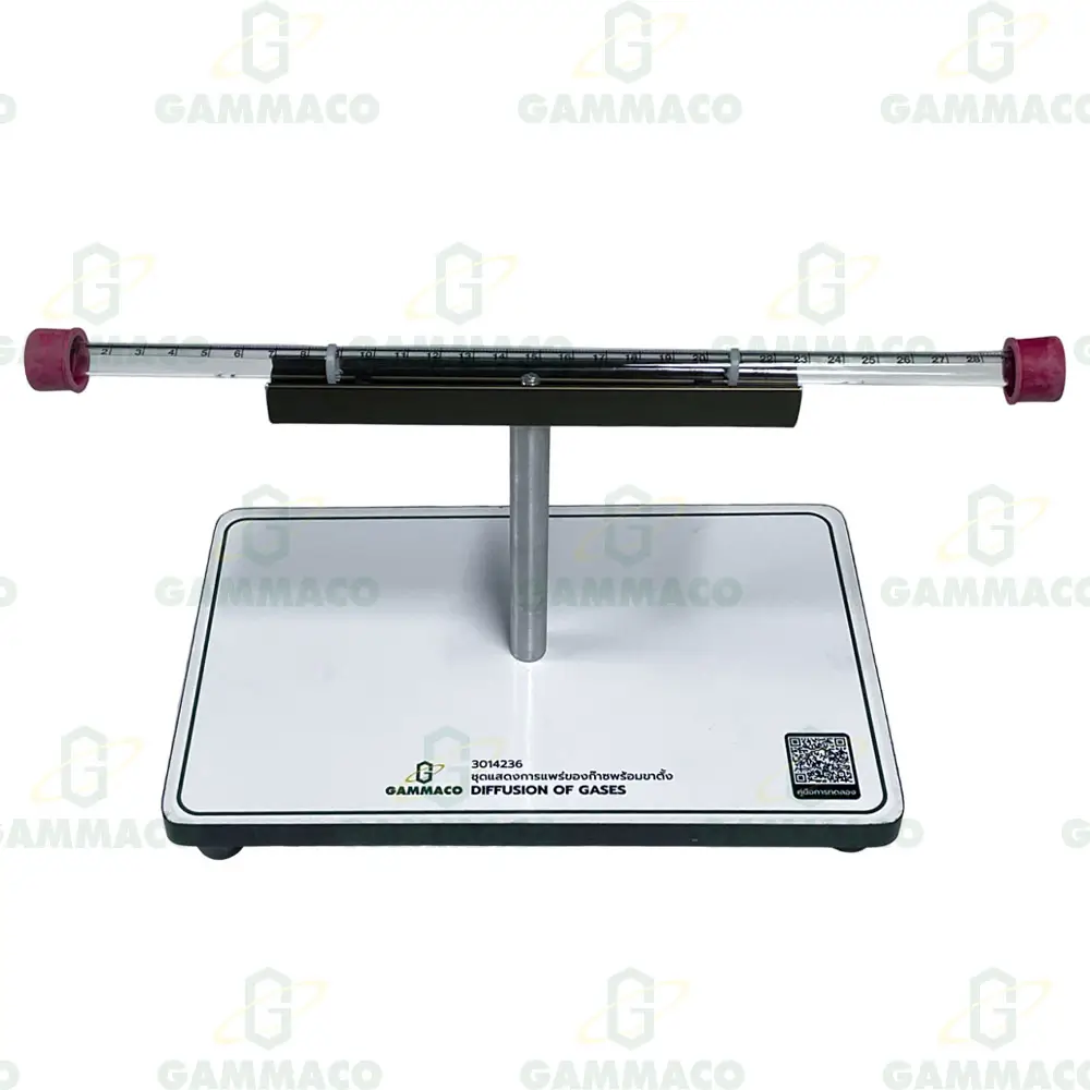 ชุดแสดงการแพร่ของก๊าซพร้อมขาตั้ง