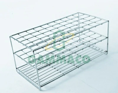 ที่ตั้งหลอดทดลองสแตนเลส 5x10 ช่อง ศก. 25 มม.