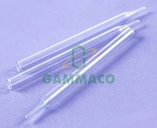 หลอดนำก๊าซปลายข้างหนึ่งตีบ (10 อันต่อชุด)