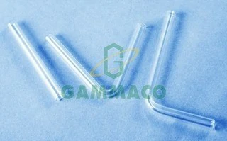 หลอดแก้ว 6 มม. ยาว 10 ซม. ตัวแอล (10 อันต่อชุด)