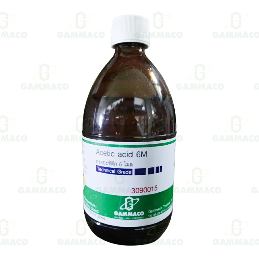 CH<sub>3</sub>COOH กรดอะซิติก 6 โมล 450 cc.