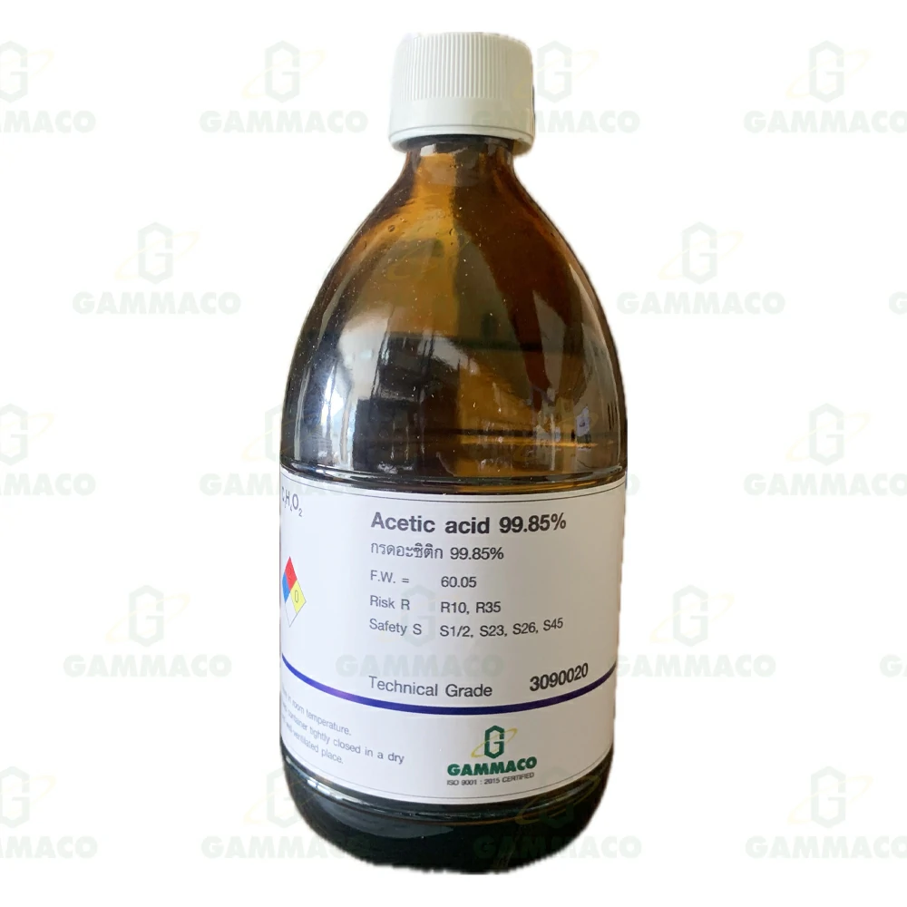 CH<sub>3</sub>COOH กรดอะซิติก 98% 450 cc.