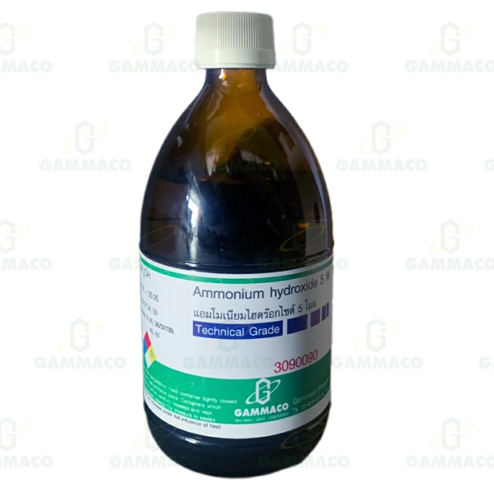NH<sub>4</sub>OH แอมโมเนียมไฮดรอกไซด์ 5 โมล 450 cc.