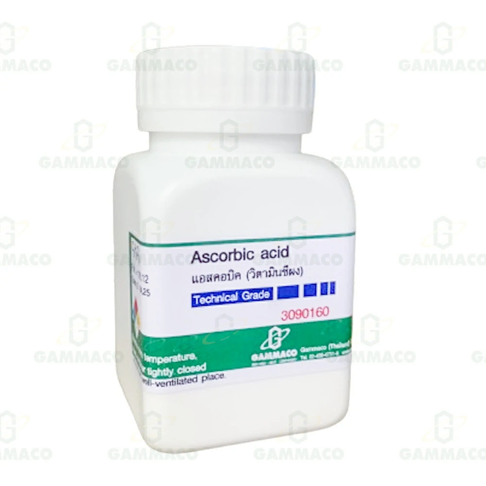 C<sub>6</sub>H<sub>8</sub>O<sub>6</sub> กรดแอสคอบิค (วิตามินซี) 50 g.