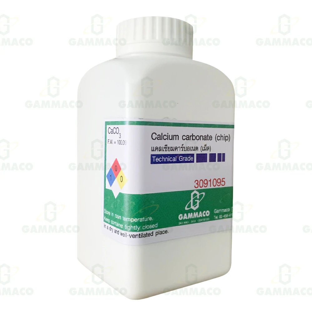 CaCO<sub>3</sub> แคลเซียมคาร์บอเนต (เม็ด) 450 g.