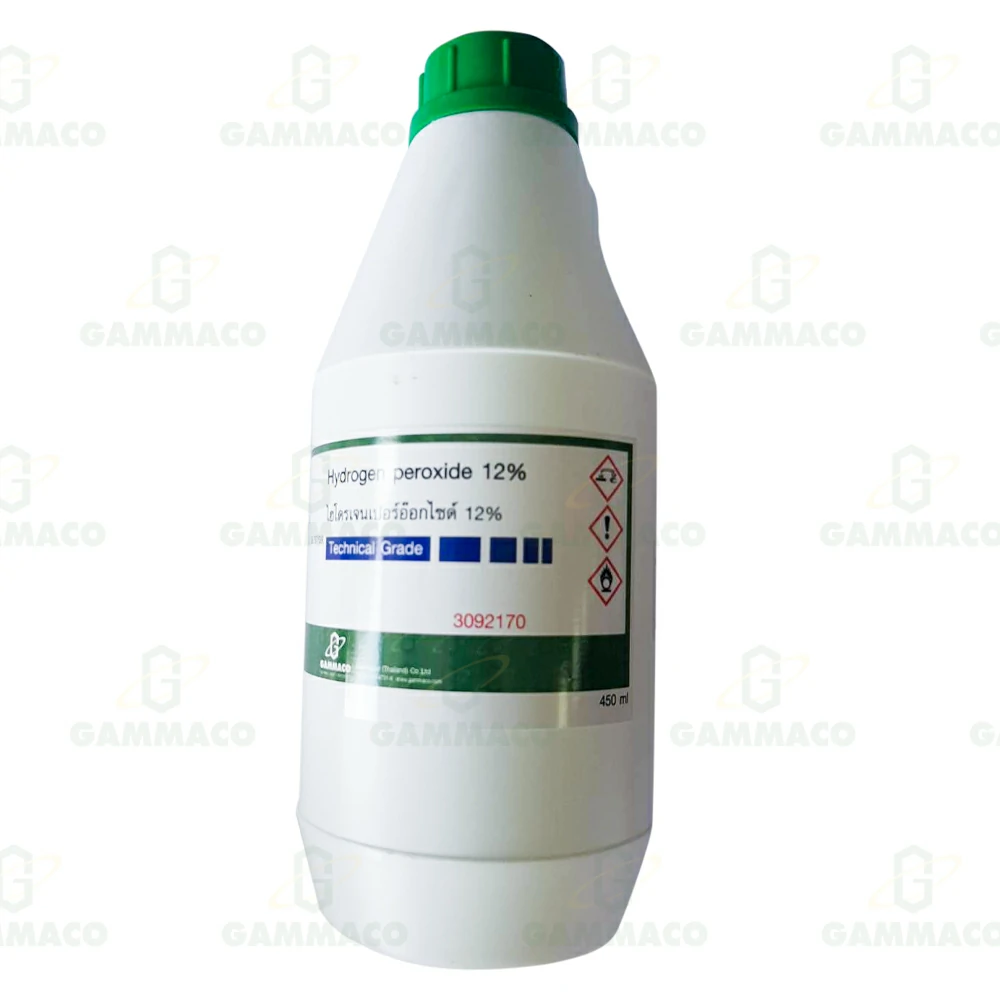 H<sub>2</sub>O<sub>2</sub> ไฮโดรเจนเปอร์ออกไซด์ 12% 450 cc.