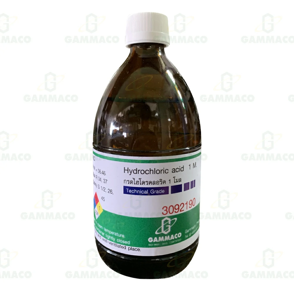 HCl กรดไฮโดรคลอริก 1 โมล 450 cc.