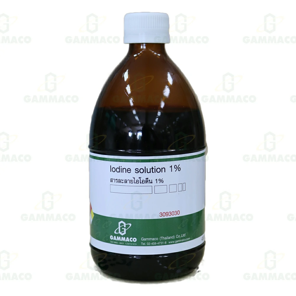 สารละลายไอโอดีน 1% 450 cc.