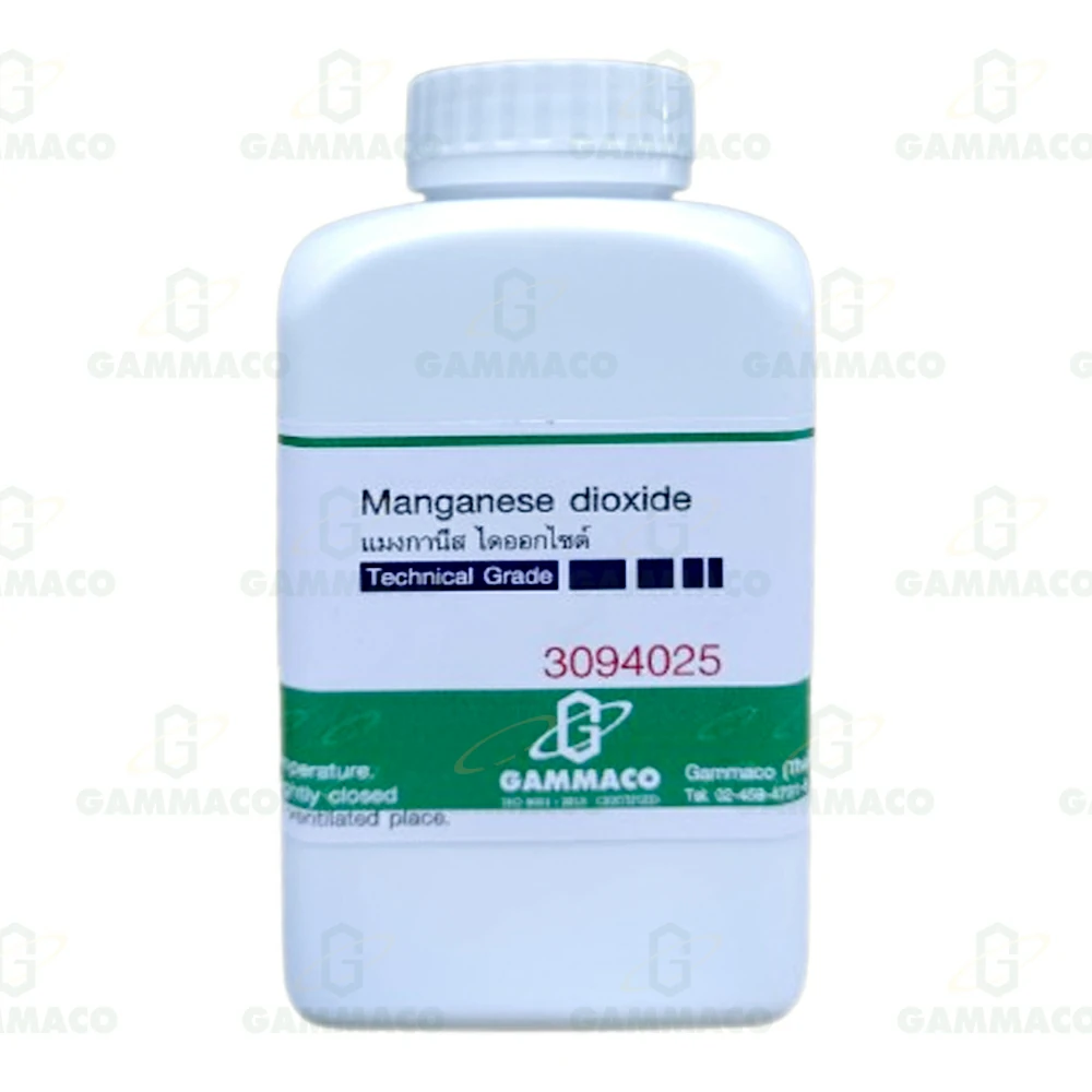 MnO<sub>2</sub> แมงกานีส (IV)ไดออกไซด์ 450 g.