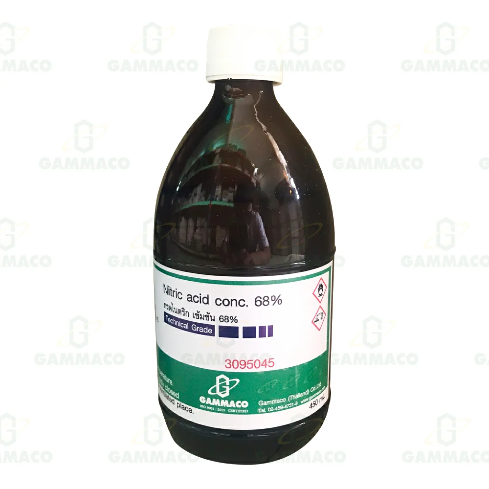 HNO<sub>3</sub> กรดไนตริก  68% 450 cc.