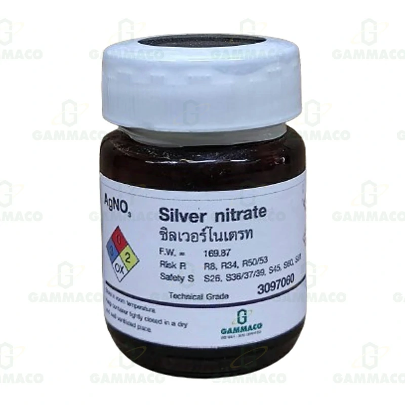 AgNO<sub>3</sub> ซิลเวอร์(I)ไนเตรต 10 g.