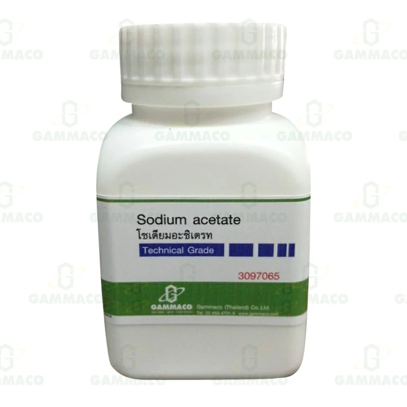 CH<sub>3</sub>COONa.3H<sub>2</sub>O โซเดียมอะซิเตรต 100 g.
