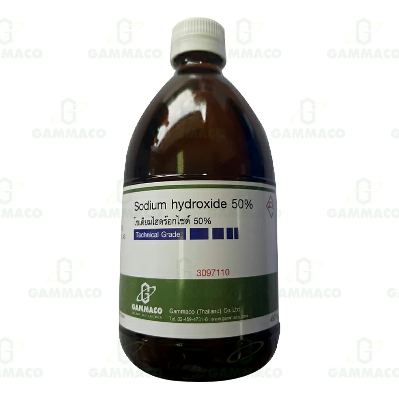 NaOH โซเดียมไฮดรอกไซด์ 50% 450 cc.
