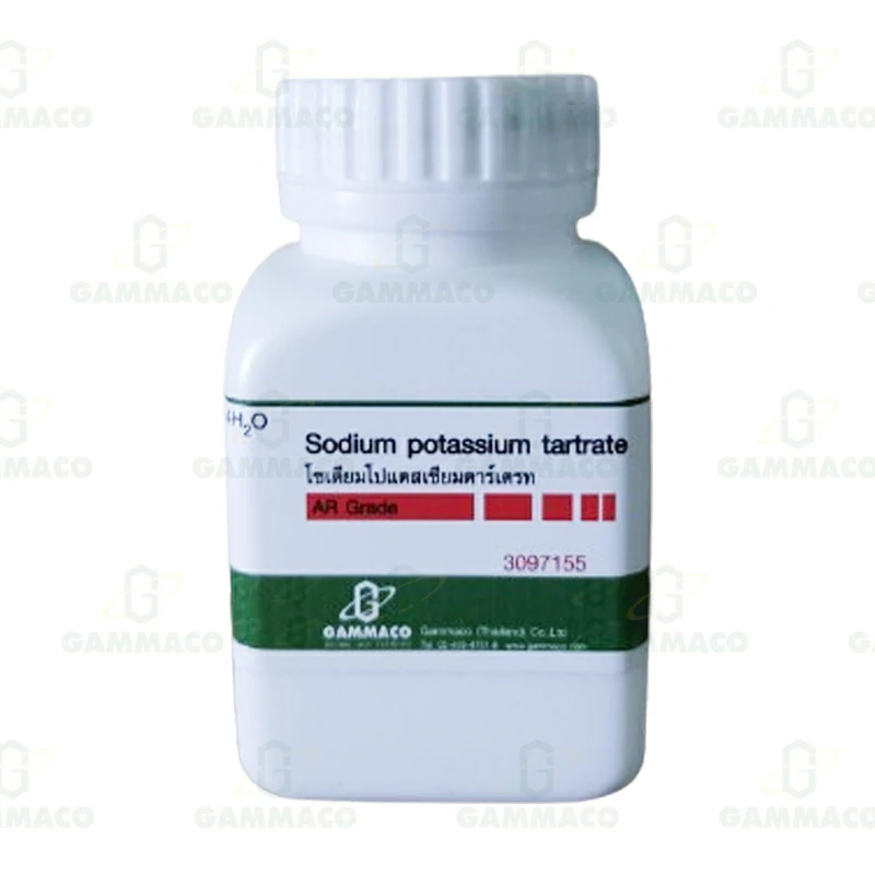 C<sub>4</sub>H<sub>4</sub>KNaO<sub>6</sub>.4H<sub>2</sub>O  โซเดียมโพแทสเซียมทาร์เทรต 100 g.