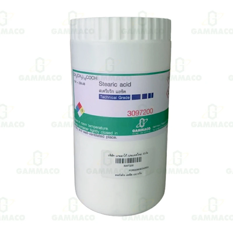 CH<sub>3</sub>(CH<sub>2</sub>)<sub>16</sub>COOH กรดสเตียริก 450 g.