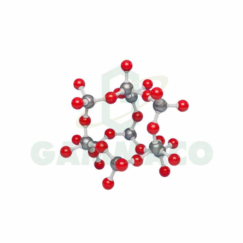 Silicon Dioxide 140 degs open model 38 atoms