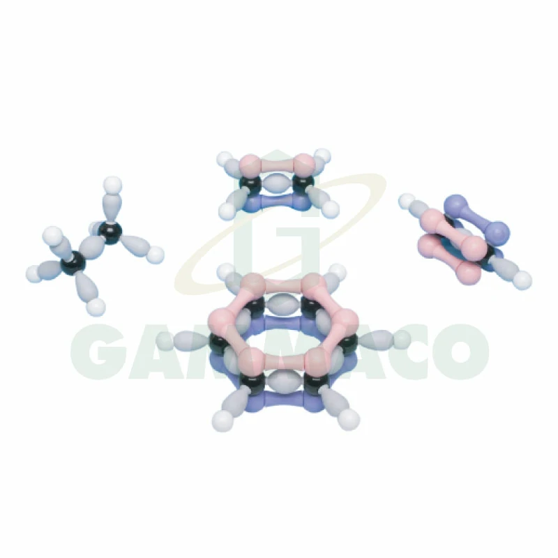 4 Model Collection Set Benzene, Ethane, Ethene & Ethyne