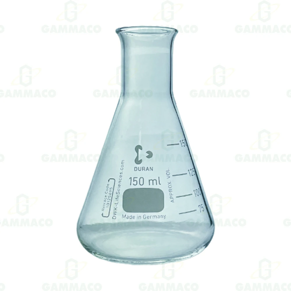Erlenmeyer flask, N/ neck 150 cc. (Duran) 2199027