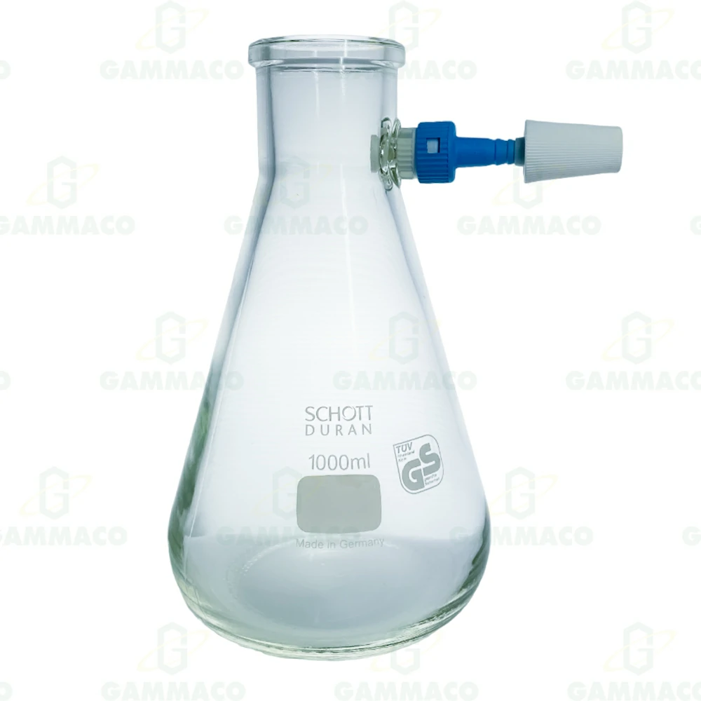  Filtering flask, erlenmeyer shape 1000 cc. (DURAN) 21204545