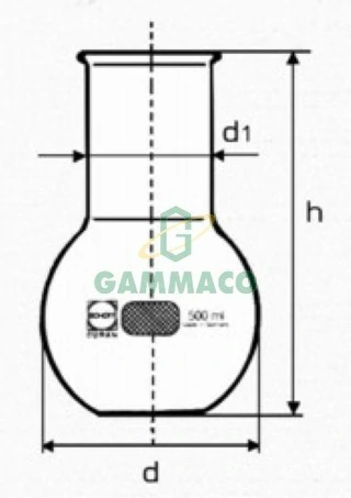  Flask, flat bottom 2000 cc. (DURAN) 2171164