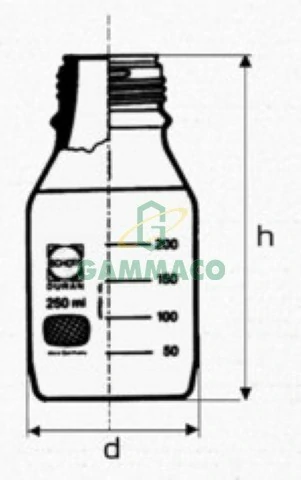 ขวดลาบอราตอรี่(เคลือบ) 1000 ซีซี 2180554