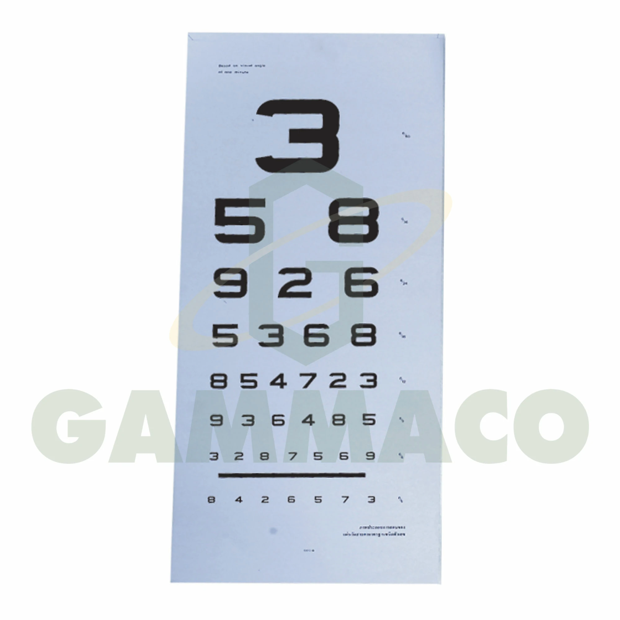 Short-Longsighted Test Card