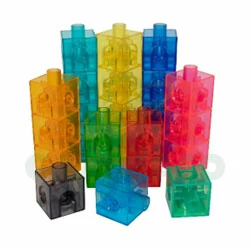 ชุดตัวต่อทรงลูกบาศก์ขนาด 2 เซนติเมตรแบบใส