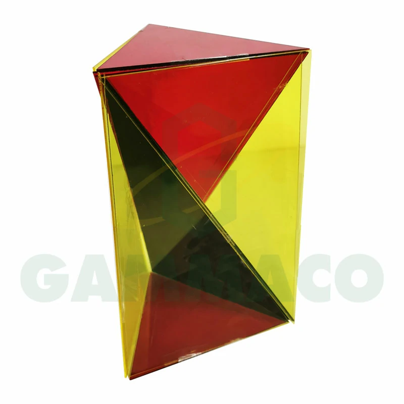 ปริซึมฐานสามเหลี่ยมผ่าสาม (12ชิ้นต่อชุด) - พลาสติก