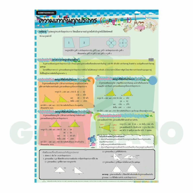 โปสเตอร์กลอสซี่ เรื่องสมบัติการเท่ากันทุกประการ