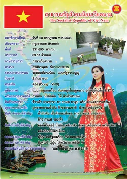 ข้อมูลทั่วไปที่สำคัญของประเทศเวียดนาม