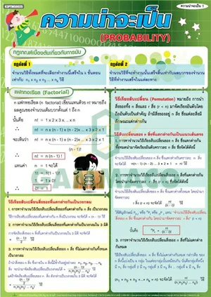 โปสเตอร์กลอสซี่ เรื่อง ความน่าจะเป็น 1