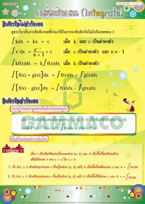 โปสเตอร์กลอสซี่ เรื่องแคลคูลัสเบื้องต้น 3 (การอินทิเกรต)
