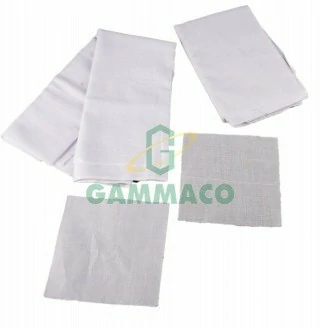 ผ้าฝ้ายสีขาว 15x15 ซม. (10 ผืนต่อชุด)