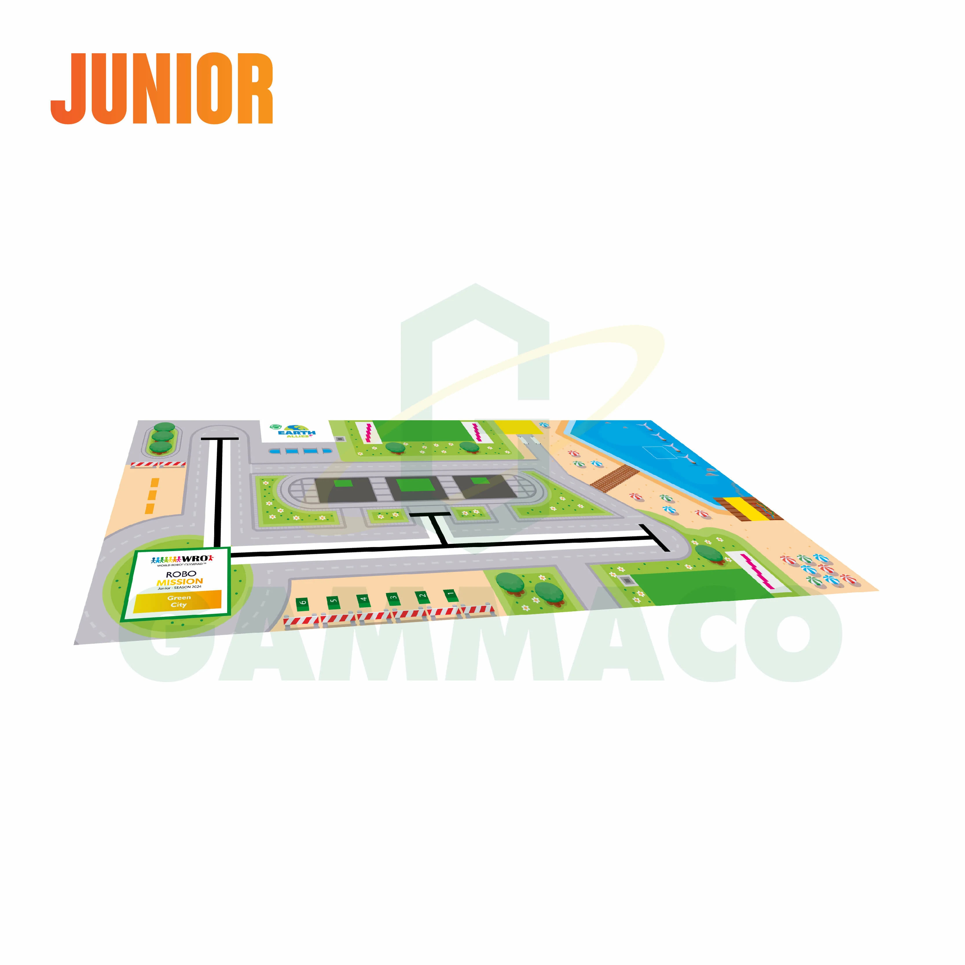 สนามแข่งขัน WRO 2024 - Junior รุ่นอายุ 11 - 15 ปี (Used Products - Free Shipping)