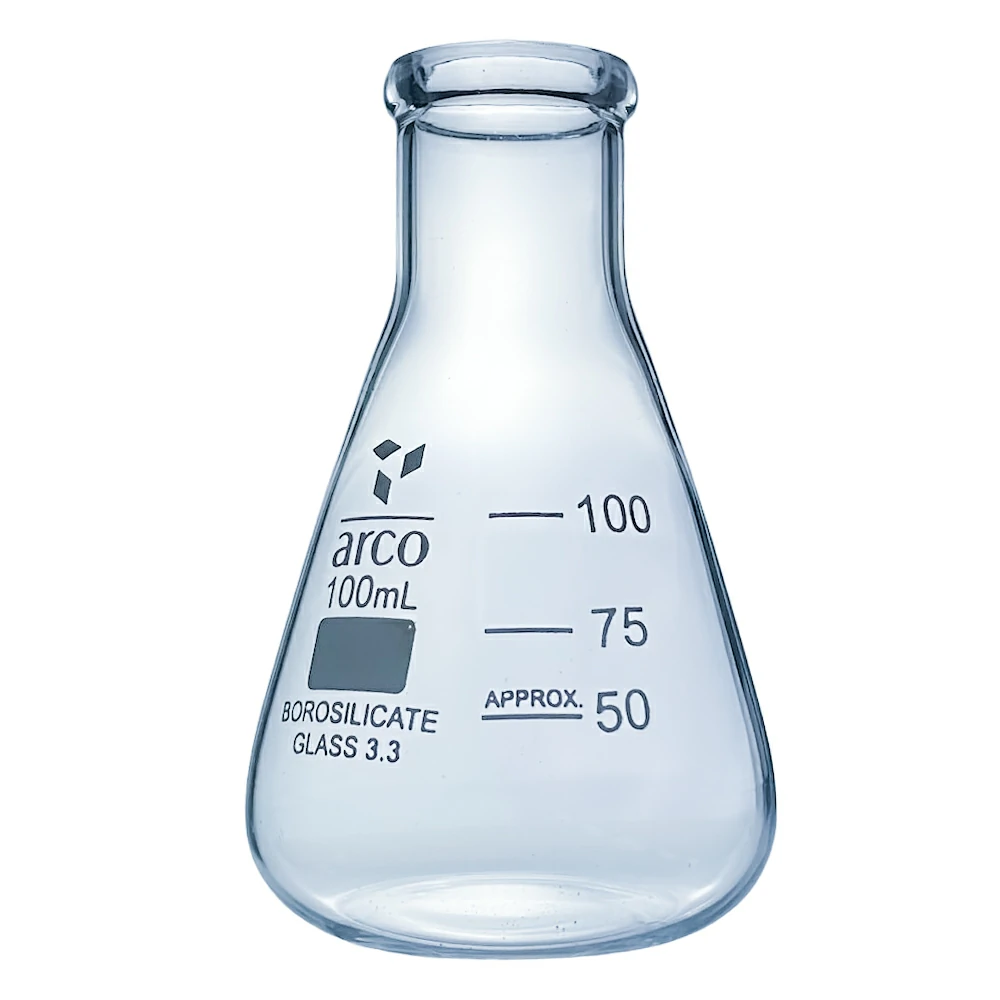Erlenmeyer Flasks narrow neck 100 ml. 