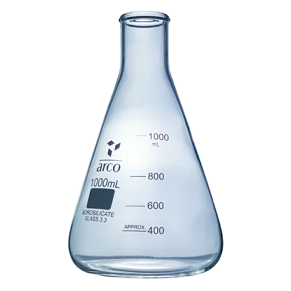 Erlenmeyer Flasks narrow neck 1000 ml. 