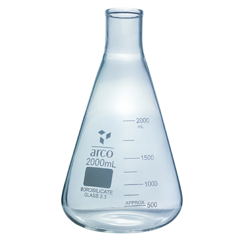 Erlenmeyer Flasks narrow neck 2000 ml. 