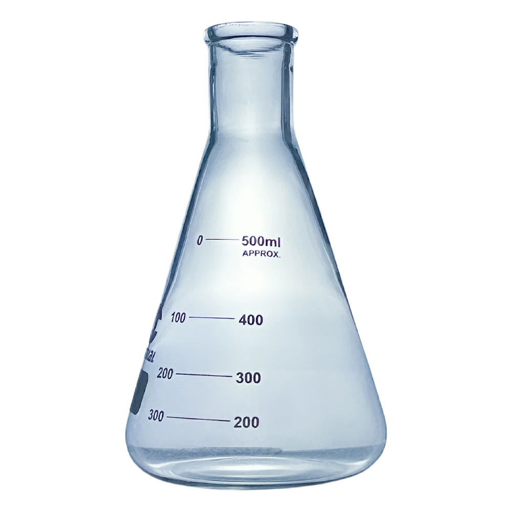 Erlenmeyer Flasks narrow neck 500 ml. 