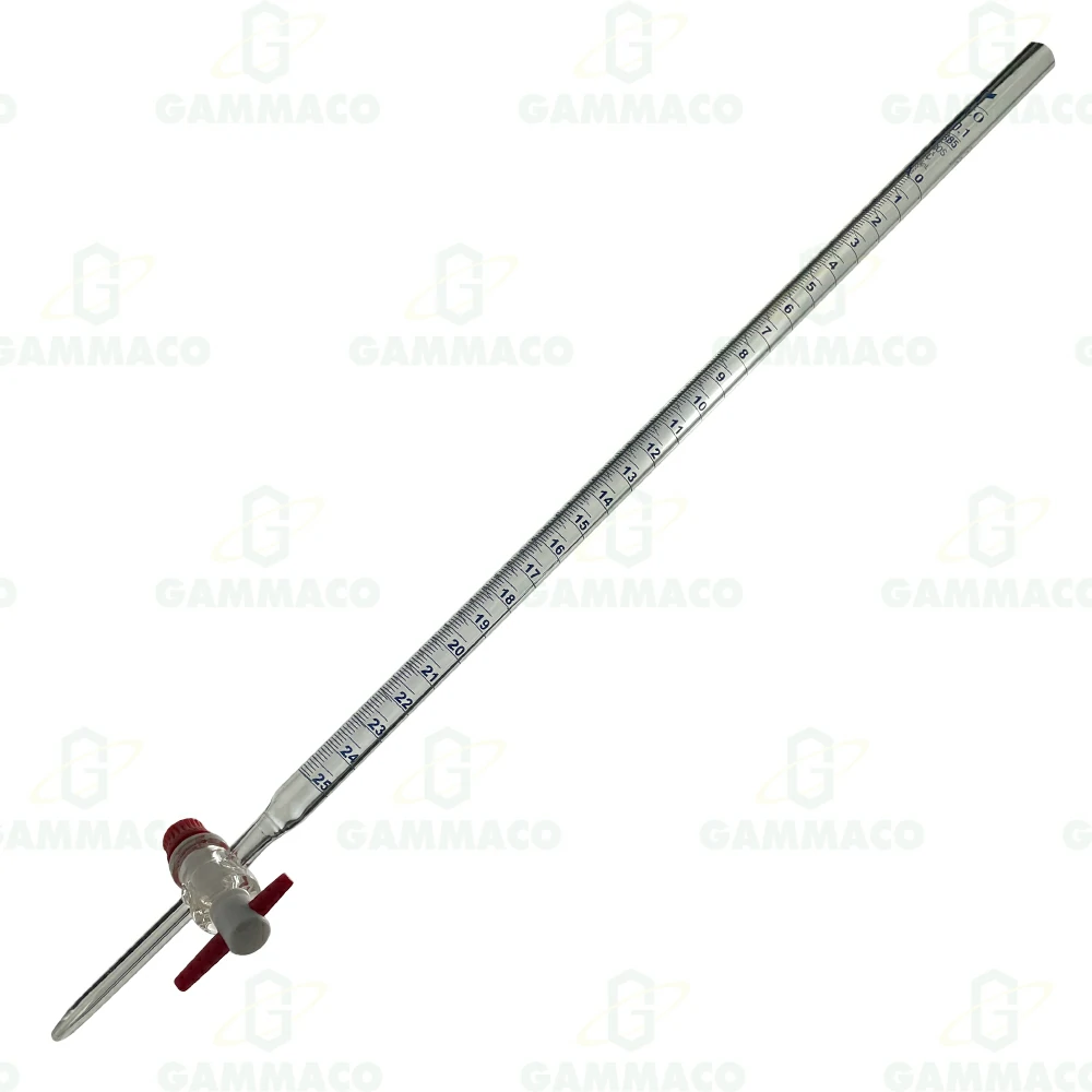 Burettes 50 ml.PTFE stopcocks.Class A 