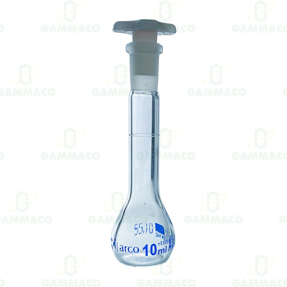 ขวดวัดปริมาตร 10 ซีซี จุกพลาสติก Class A