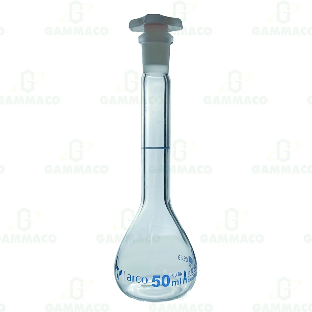 ขวดวัดปริมาตร 50 ซีซี จุกพลาสติก Class A