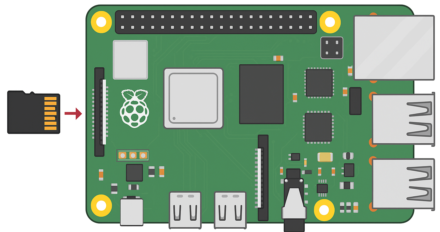 A green circuit board with many different components AI-generated content may be incorrect.